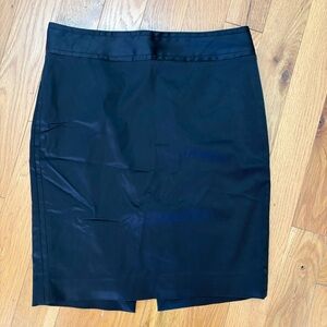 WHBM Solid Black Pencil Skirt Size 8